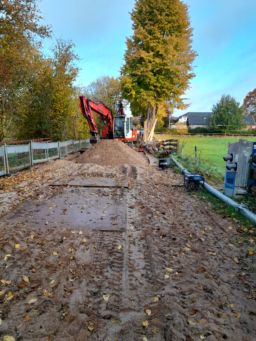 Kanalsanierung in der Dorfstraße in Molfsee